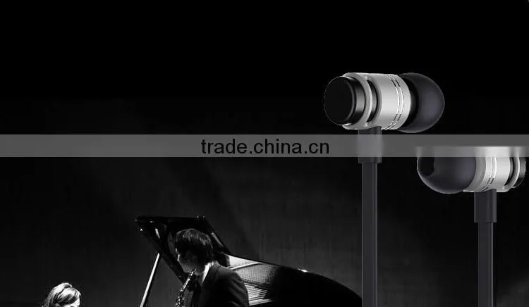 factory supply heavy bass in-ear metal earphone