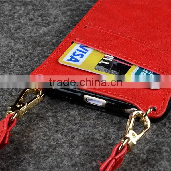 C&T Shoulder Strap back cover leather case for oppo neo 5