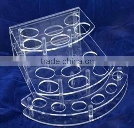 Custom fashionable acrylic cosmetic display for sale