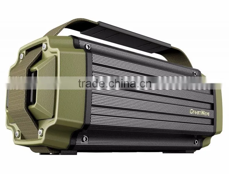 Dreamwave TREMOR Army Green Aluminum Wireless 50W Rugged Outdoor Bluetooth Speaker