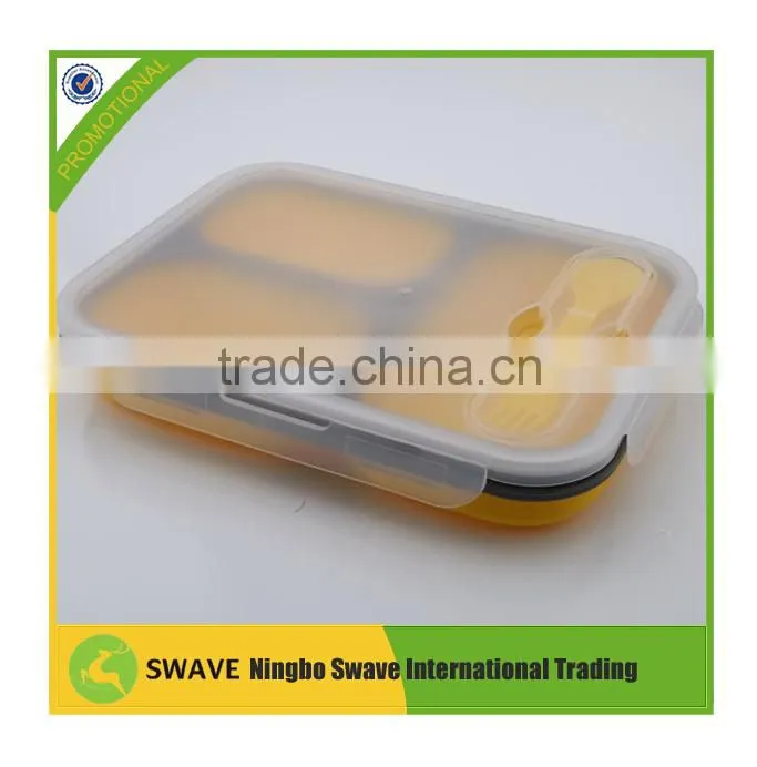 2014 new design silicone lunch box