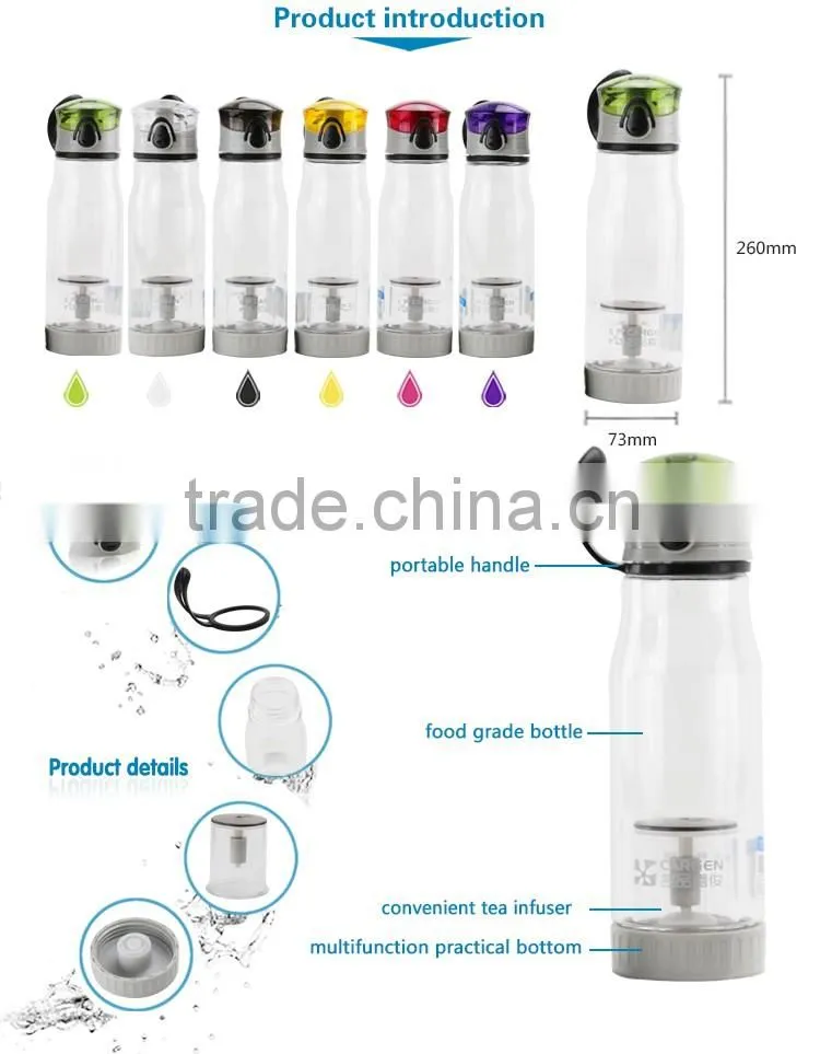 OEM 500ml portable plastic tea filter water bottle