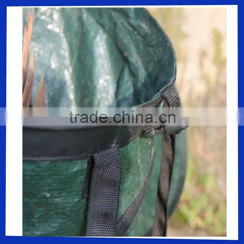 Hot sell green PE Garden Bag garden product with handle
