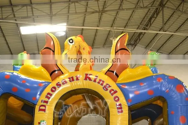 Whosale Inflatable Toys For Kids Inflatable Dinosaur Bouncy Castle Combo