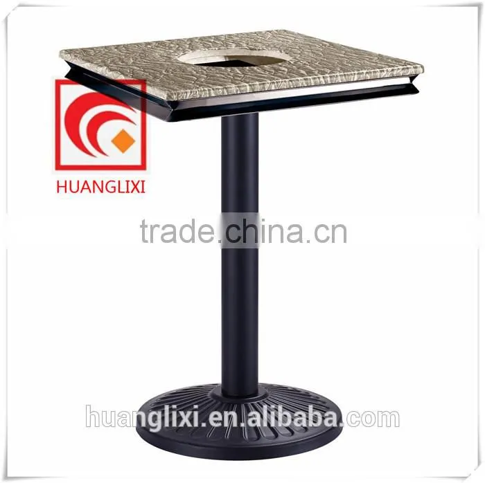 Coffee room black table leg, foot Hotel Environmental round table, table legs, composite base
