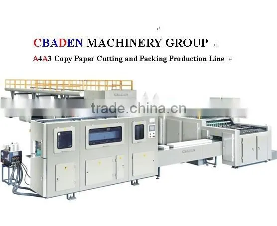paper sheeting and packing machine line for from paper mill