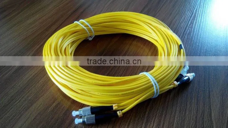 FC to FC PC SM duplex fiber optic pach cord, fc fibre patch cable