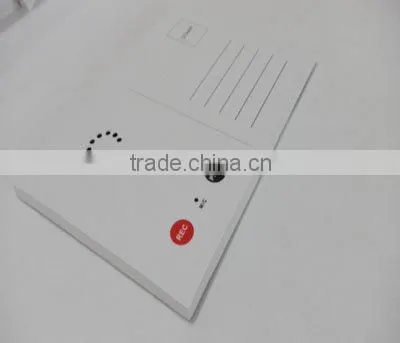 customized postcard sound recording postcard