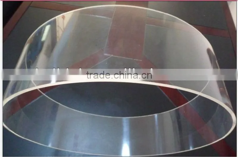 Transparent big size perspex pipe for perspex tv stand