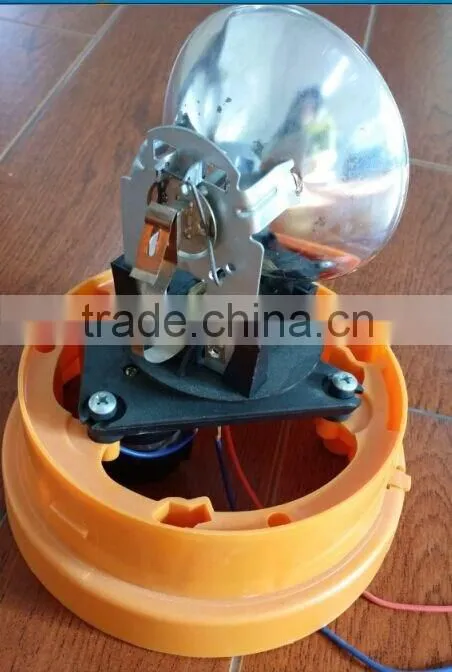 12V 24V amber revolving emergency flash traffic warning lamp light