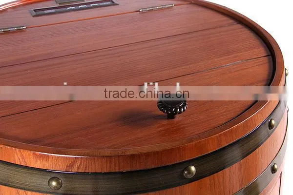 SICAO JW-18B Wooden Barrel 48 Liter hold 18 Bottles Wine Fridge Wooden Wine Cabinet