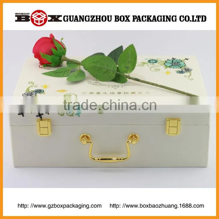 Fashion Leatherette Glossy Wooden Perfume and essential oil packaging case