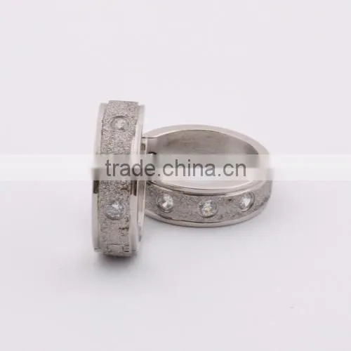 womens stainless steel two-color metal earring(BE10653)