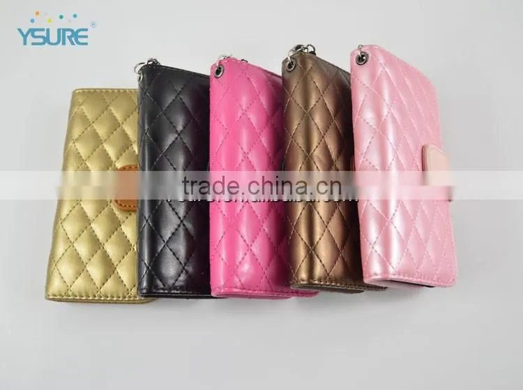 Hot style customized leather cell phone case with strap for Motorola Moto G 4G