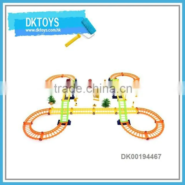 Grand Cycle Sign Bridge Automatic Car Creative Realistic Racing Vision Road Kids Toys