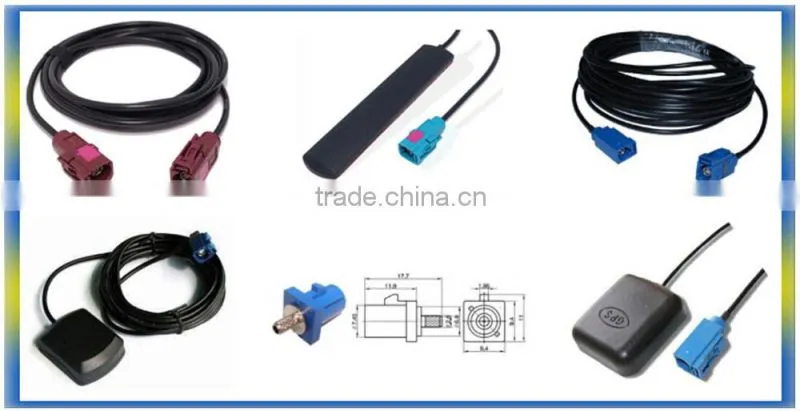 Blue fakra female connector for pcb