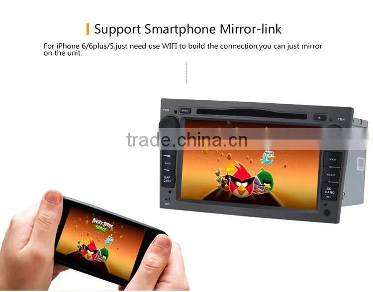 7 Inch Full Touch Screen android rmvb mkv car GPS radio dvd player for Opel Antara