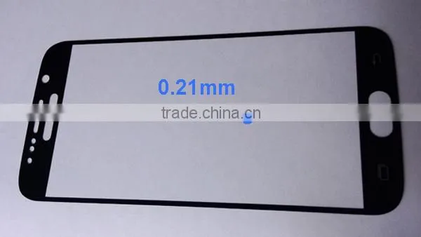 Premium Quality lower factory price Perfect For samsung s6 Gorilla silk printing tempered glass screen protector