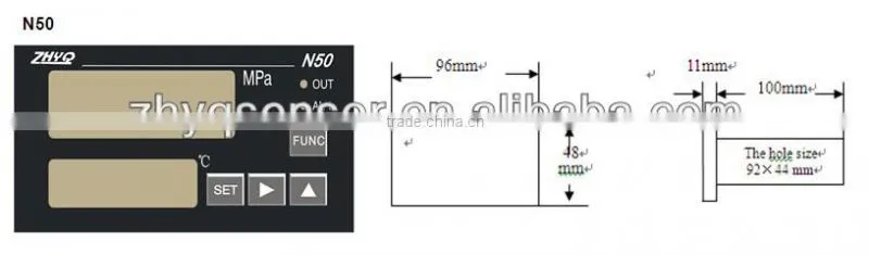 Digital Pressure and Temperature Indicator, pressure controller