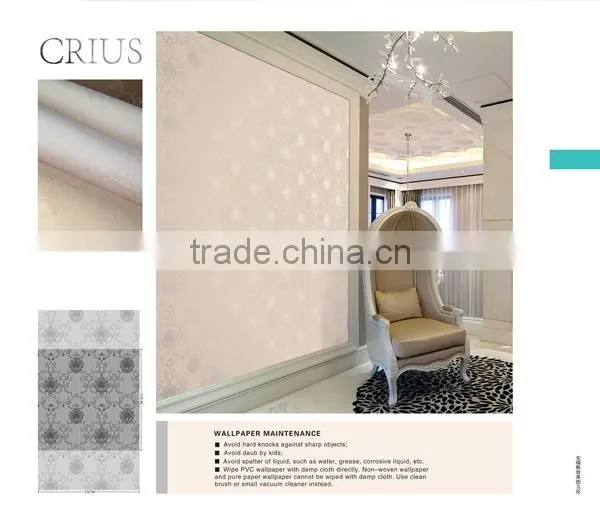 European design royal wallpaper with a pearl lustre