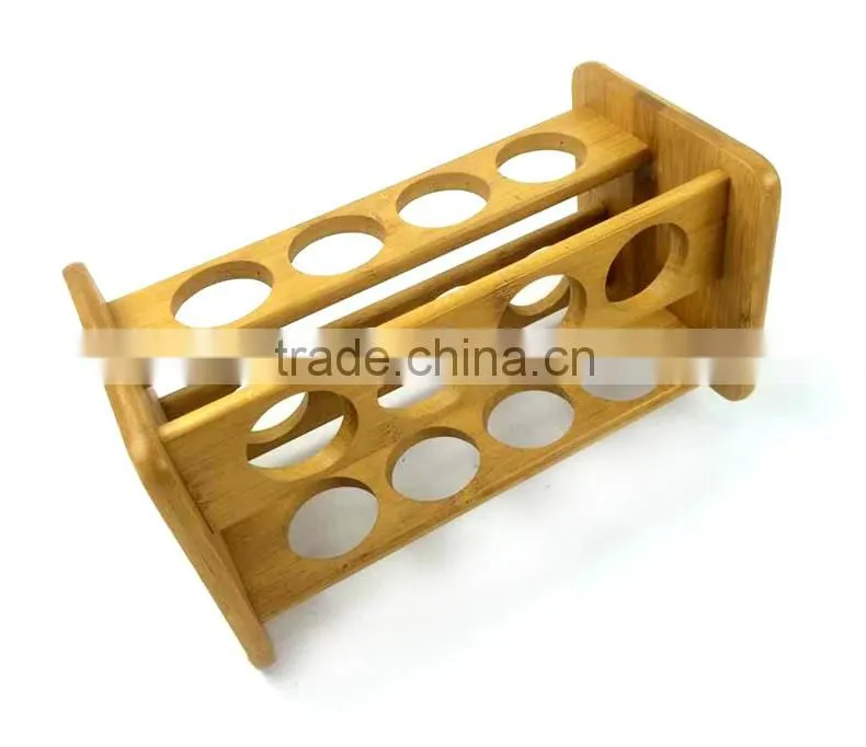 BH010 Bamboo Material Pepper Spice Rack | Spice Bottle Display Holder | Bamboo Rack | Bamboo Spices Organization