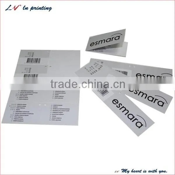 high quality jeans paper hangtags for sale in shanghai