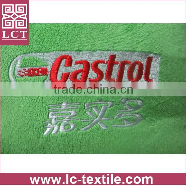 supply open as a blanket softest plush fabric advertising cushion with branding logo embrideried(LCTP0044)