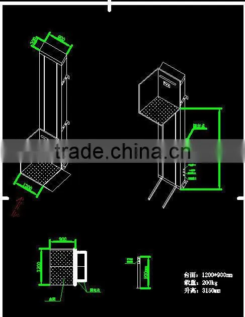 Hot sale True win high duty steel Accessible verticla lifts for wheel chair