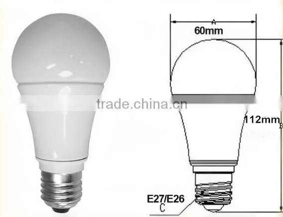 Indoor high quality 3 w 5 w 7 w 10 w 12 w 220 degree e27 led bulb