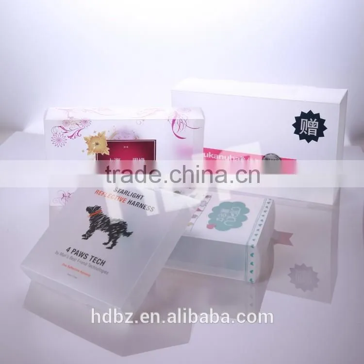 high quality frosted twill pp plastic box packaging with full color printing