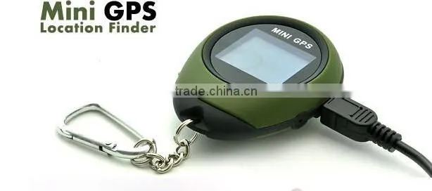 Mini GPS Tracker Tracking Device Travel Protable Keychain Locator Pathfinding Outdoor Sport Handheld Keychain