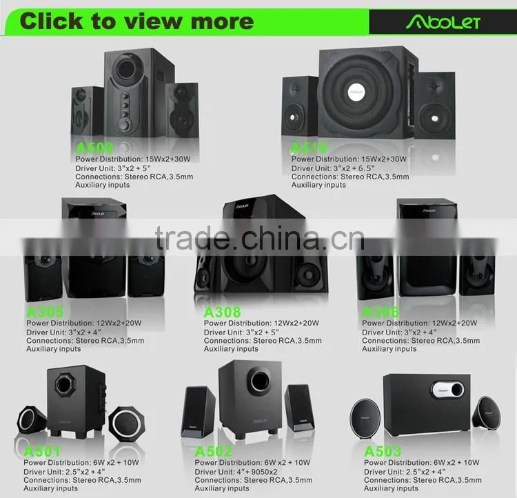 A516 60W (RMS) Multiple Inputs Fads COOL Fashion Digital Subwoofer