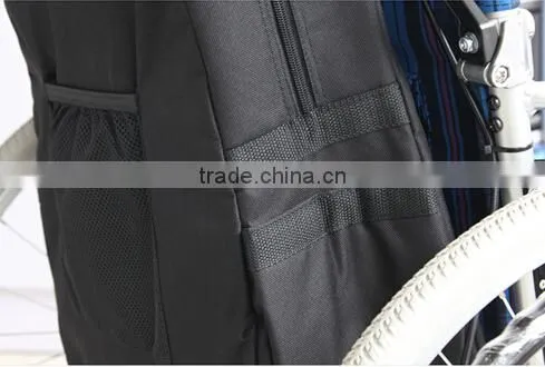 Topmedi Mesh Side Bag Power Electric Wheelchair Pannier Bag with Padded Loop Scooter Bag for Disabled