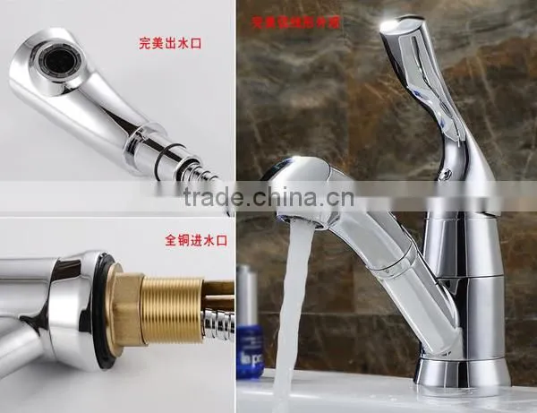 hot sell high quality durable pull down kitchen faucet, Wall mounted kitchen mixer taps