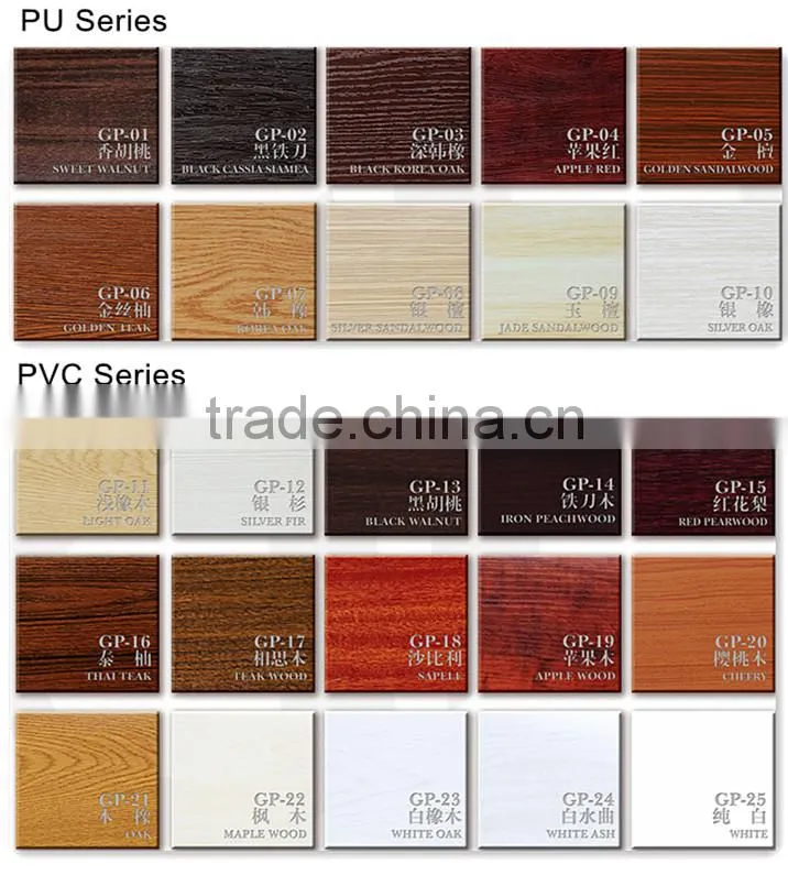 Simple style PVC wooden interior door for modern house design