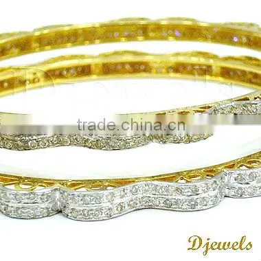 Diamond Gold Bangles, Diamond Bangles, Bangles Jewelry