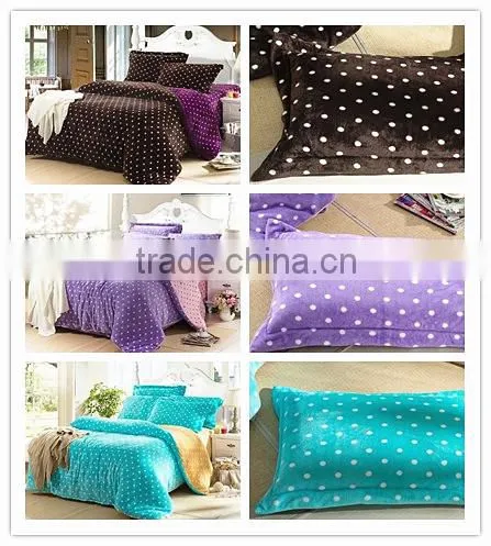 Polyester colorful print flannel fleece blanket