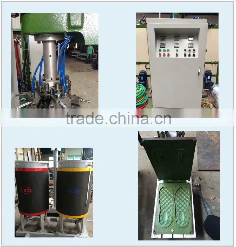 China Best Quality PU Foam Shoe Sole Making Machine
