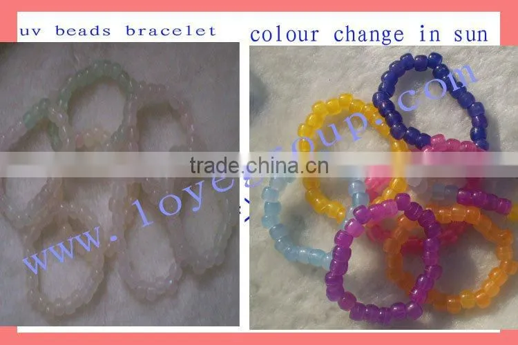 uv bead bracelet colour change bracelet