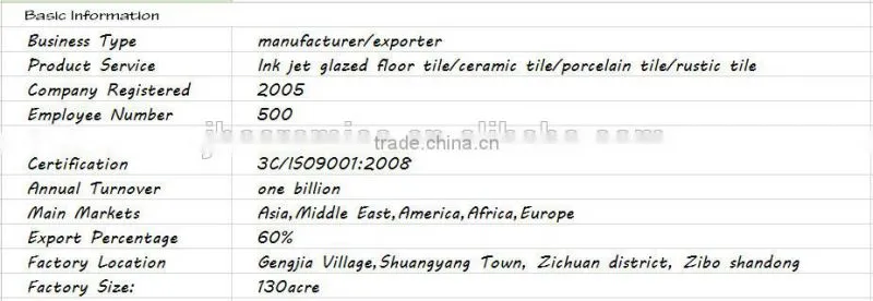 zibo glazed rustic floor tiles with popular design for sale