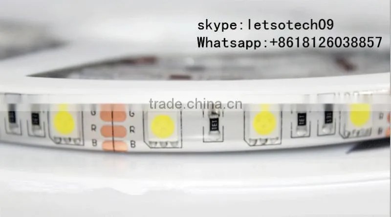 high lumen lowest price high class 12V SMD dc 12v 5m/roll led strip light ip65 new design led strip rgb 5050