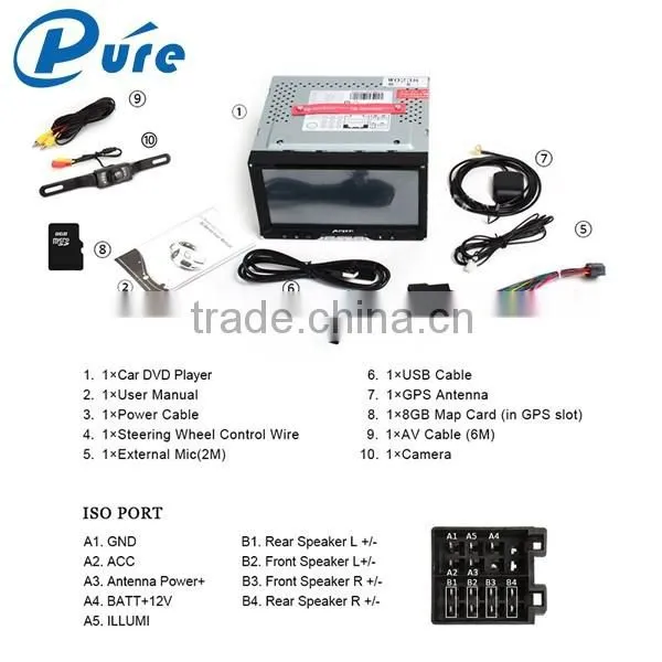 Car DVD Double Din Player AUX DVD Player Car Multifunctional Car DVD Player