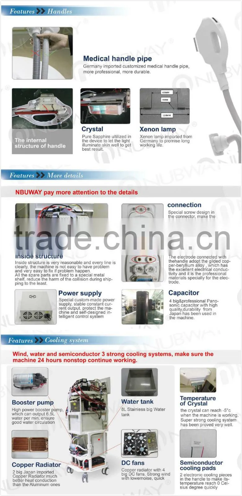 High Quality CE SHR 212 Opt Elight RF Beauty Machine With 2 Heads