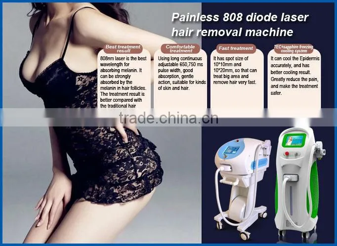 Hot sale CE approval 808nm portable diode laser hair removal machine