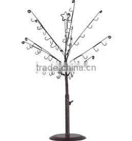 hair extension earphone stand display rack with wheels