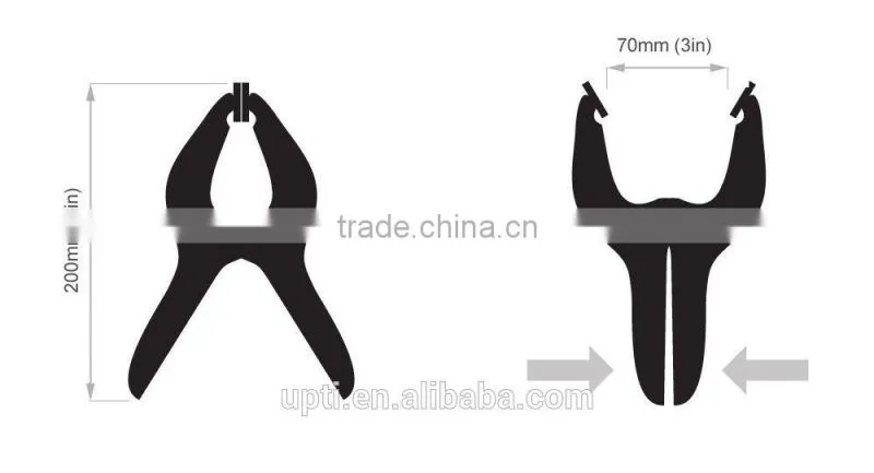 Taiwan Made High Quality DIY Tool 9" Flex-Jaw Heavy Duty Plastic Spring Clamp