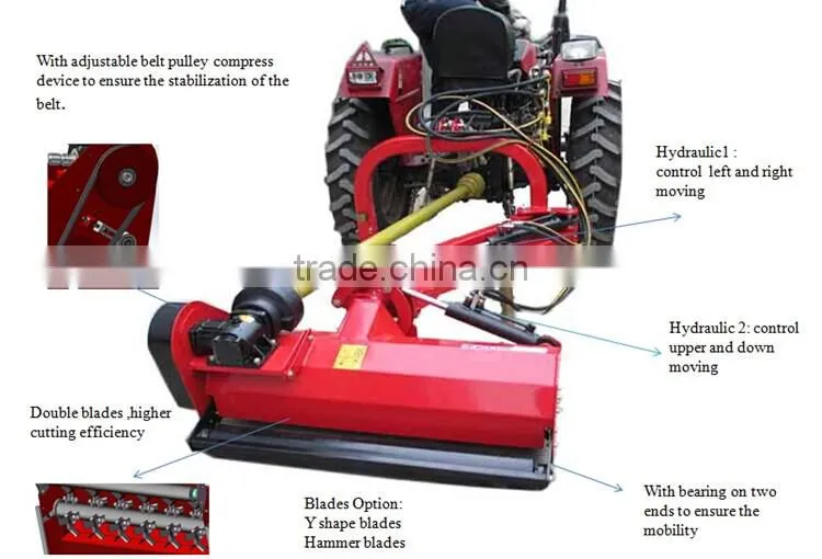 Small Farm Tractor Pto Driven Verge Flail Mowers (EFDL115)