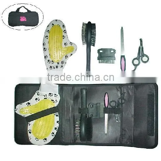 Dog grooming tool supply dog grooming brush comb kit