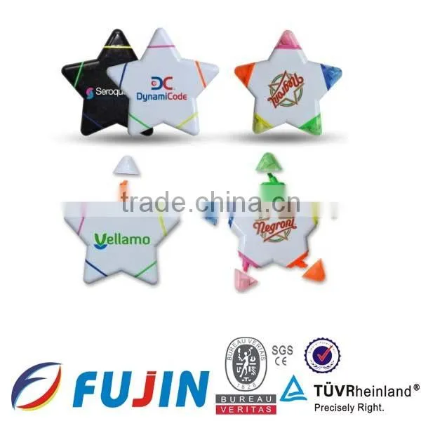 4 in 1 highligher set with sliver base for promotion/Office four color pen/uv highlighter pen