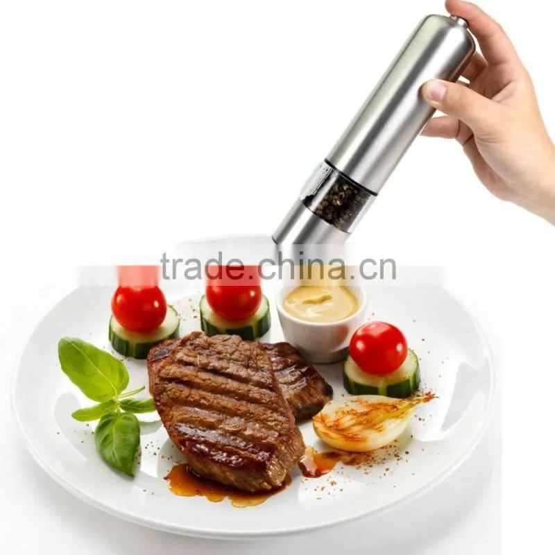Stainless Steel Rechargeable electrical Salt and Pepper Mills